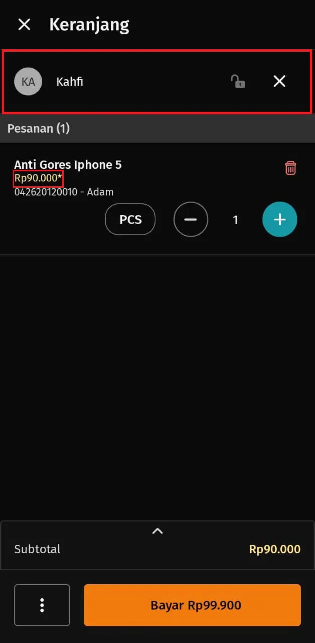 menyesuaikan harga jual